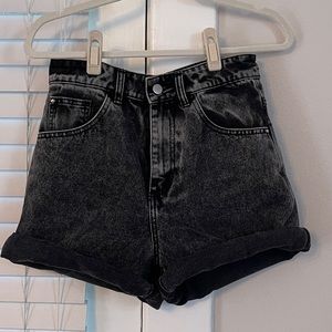 High waist denim shorts - Nasty Gal